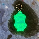Image 4 of 1-Shot Skull 3S Fluorescent Green Acrylic Key Chain