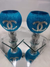 Image 1 of Chanel Inspired Candleholders