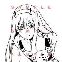 Series 1 - Zero Two Vinyl Sticker
