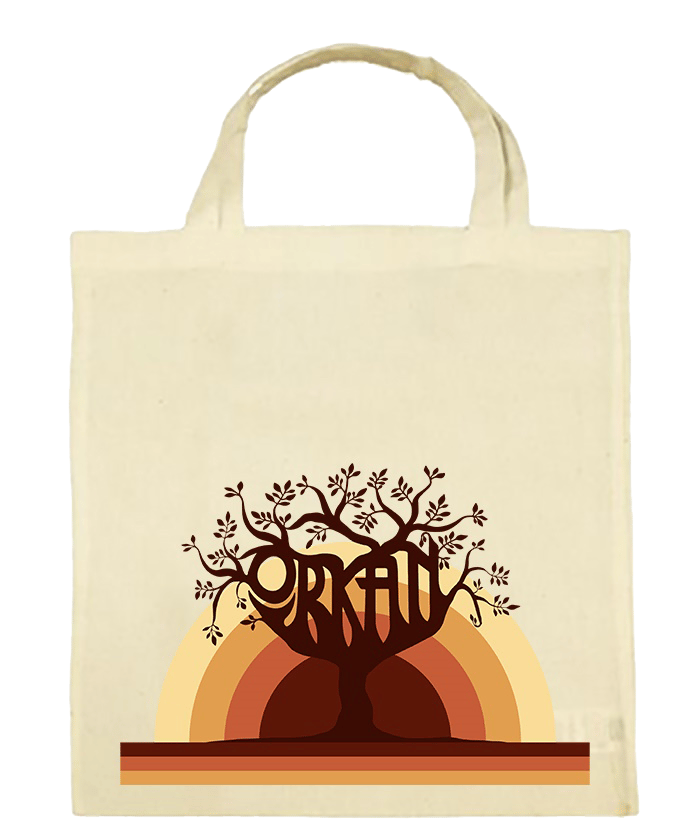 Orkan - Sunset Tree Tote Bag (White)