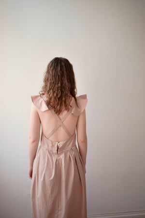 Image of ETELKA Cotton Cross-back summer dress