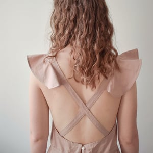 Image of ETELKA Cotton Cross-back summer dress