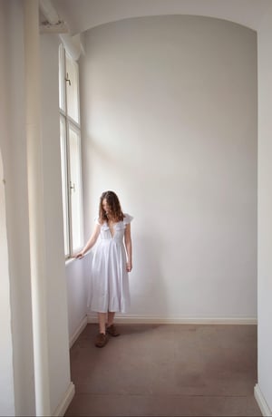 Image of EMMA Frilly Cotton Dress