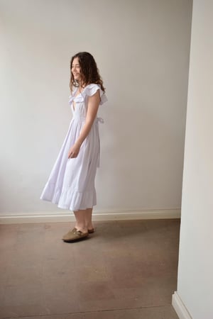 Image of EMMA Frilly Cotton Dress