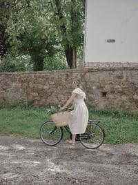 Image 5 of LALU Linen Frilly Dress