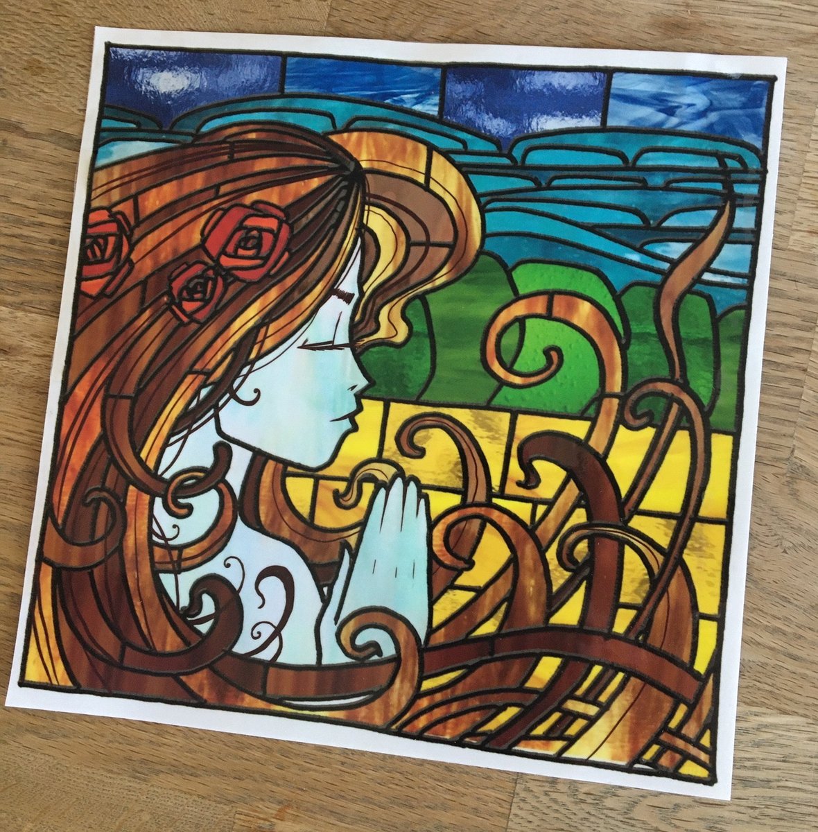 Inkie — Stained Glass Window Sticker