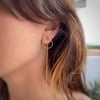 Circle Gold Chain Earrings