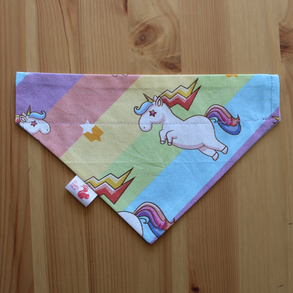 Image of Unicorns dog & cat bandana