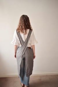 Image 2 of Linen Cross-Back Apron