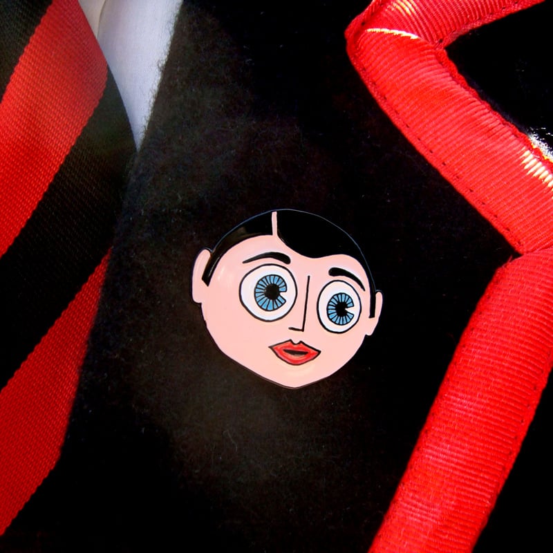 Image of Frank Sidebottom Enamel Badge