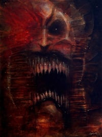 Image 1 of Zuni - original oil painting on wood panel