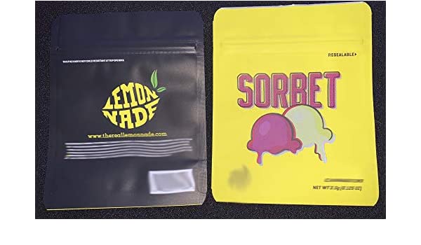 Image of Sorbet Cookies Bags Empty 3.5-7g Size Smell Proof Mylar Bags