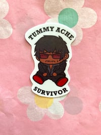 Image 3 of Trigun Stampede Vash “Tummy Ache Survivor” Sticker