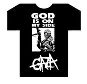 Image of God Is On My Side Black T-shirt