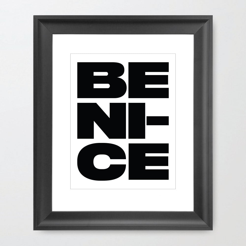Image of Be Nice