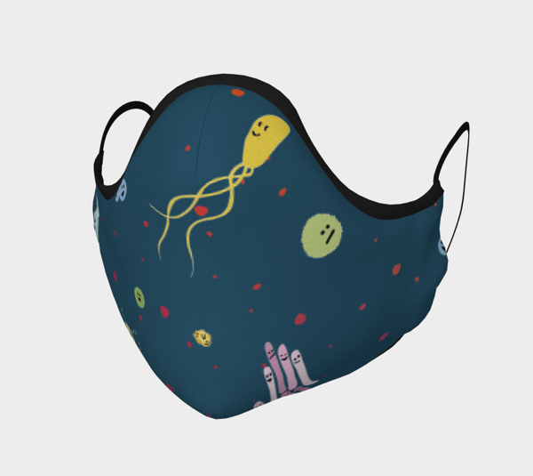 Image of Cute Bacteria Face Mask
