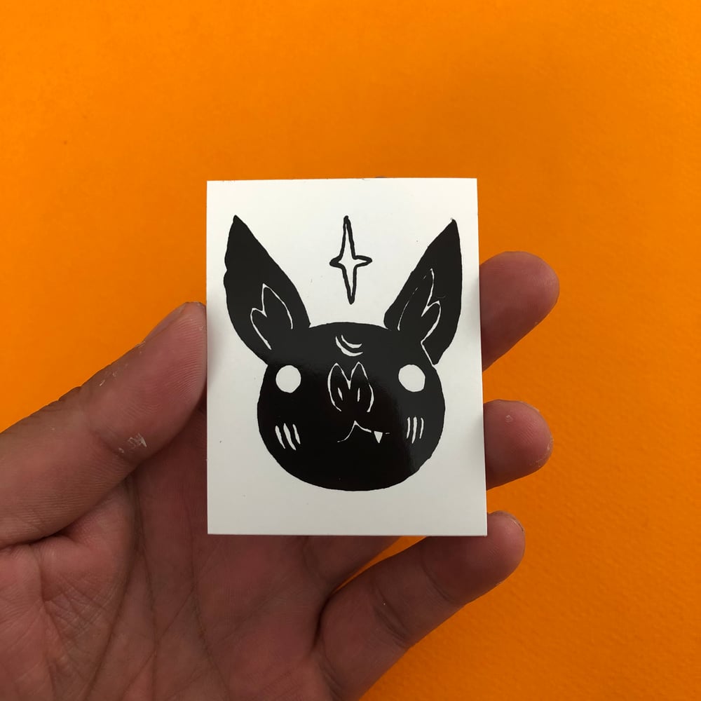 Image of Bat Head Sticker