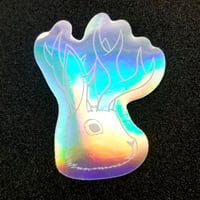 Image 1 of Rainbow Jackalope Sticker