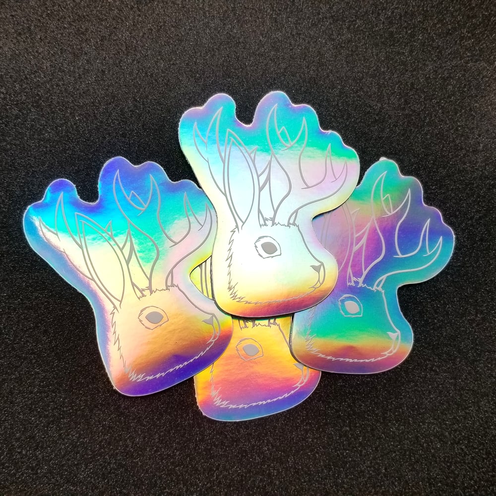 Rainbow Jackalope Sticker