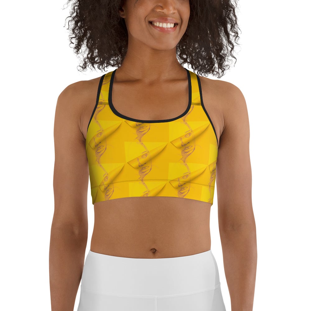 Women's Yellow Sports Bra