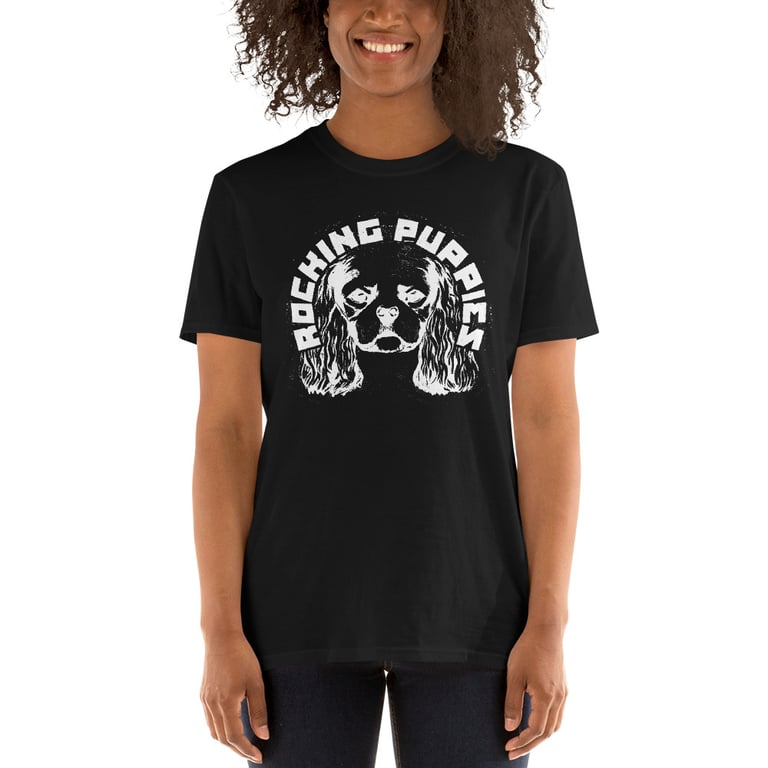 Black Rocking Puppies T-Shirt (Unisex)