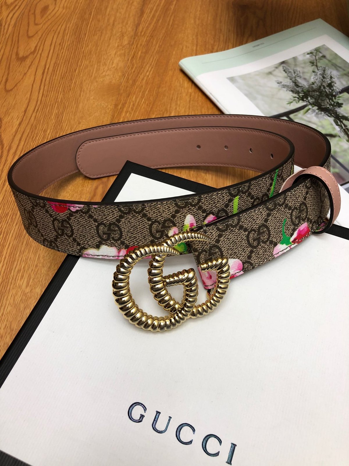 gucci women's floral belt