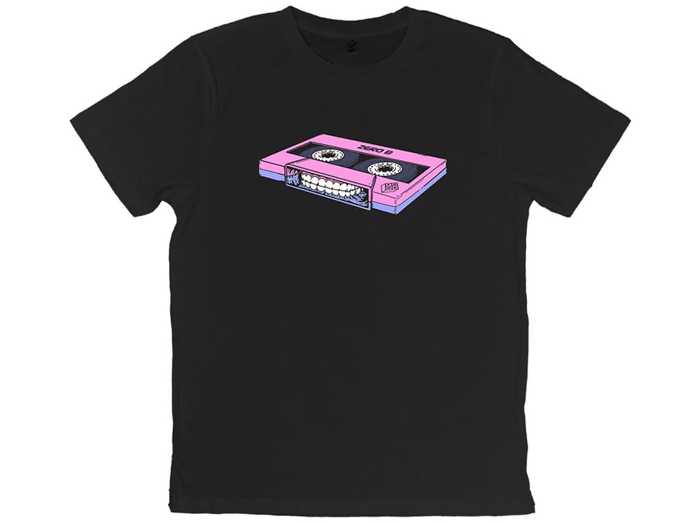 Image of Zero B 'Cassette' tee - BLACK