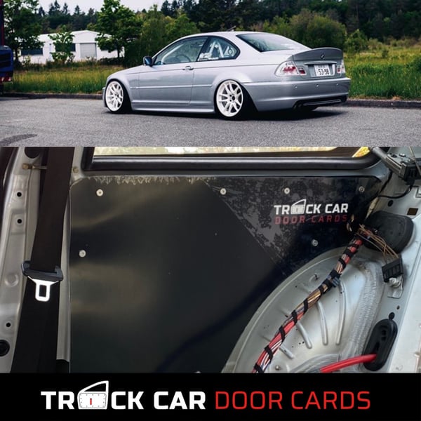 Image of BMW e46 coupe rear panels - Track Car Door Cards