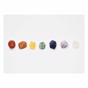 Image of 7 Chakra rough stones set