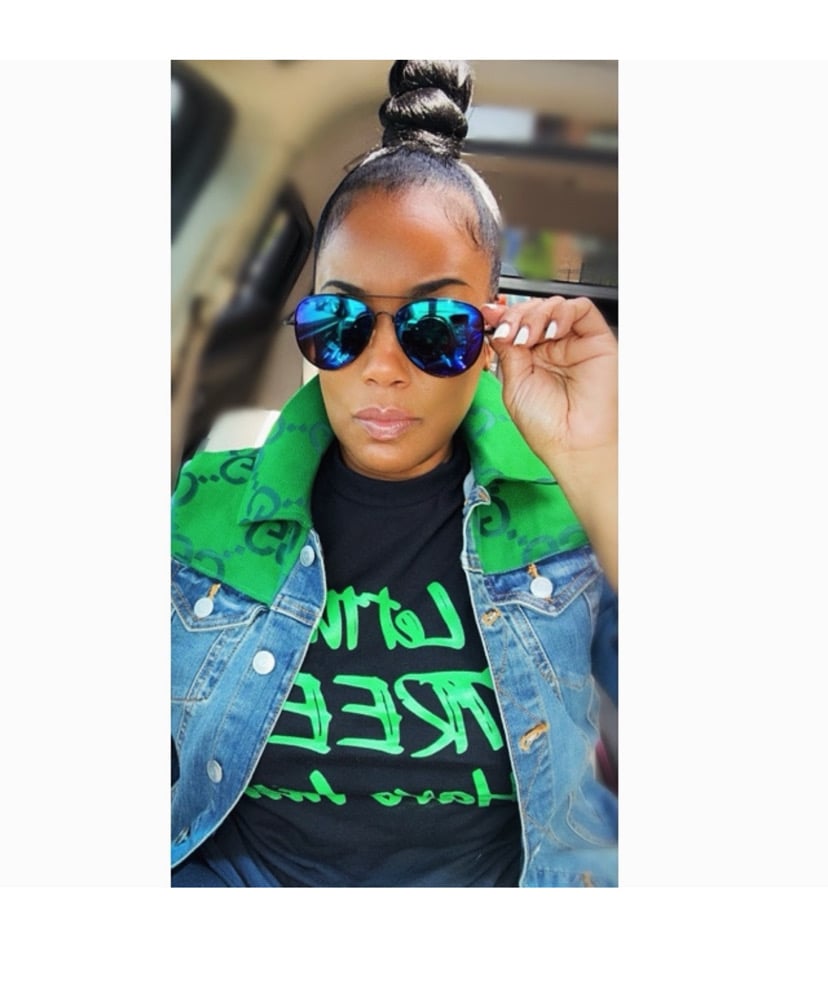 Image of CUSTOM MADE “Designer inspired” denim jacket (pre- order) 14 business days to ship