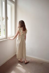 Image 4 of LALU Linen Frilly Jumpsuit
