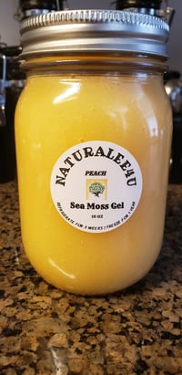 Image 1 of Peach Sea Moss Gel 16 oz