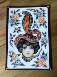 Image 1 of FINE ART PRINT •LADY WITH COBRA•