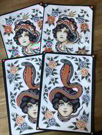 Image 3 of FINE ART PRINT •LADY WITH COBRA•