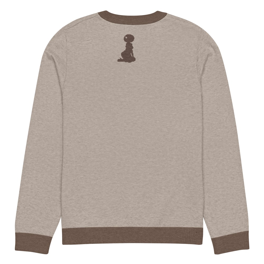 Image of Knitted crew neck Game Day sweater