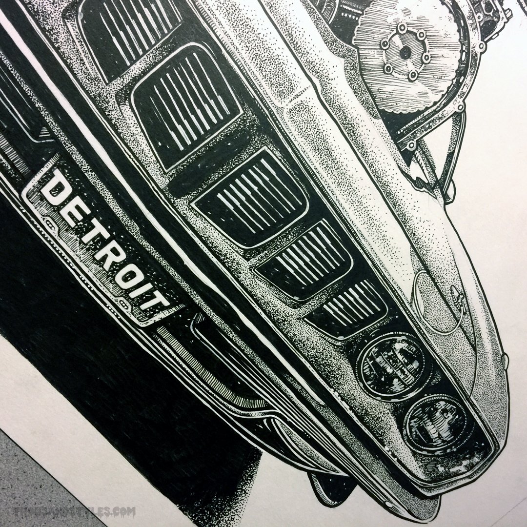 Hemi 'Cuda Original Artwork