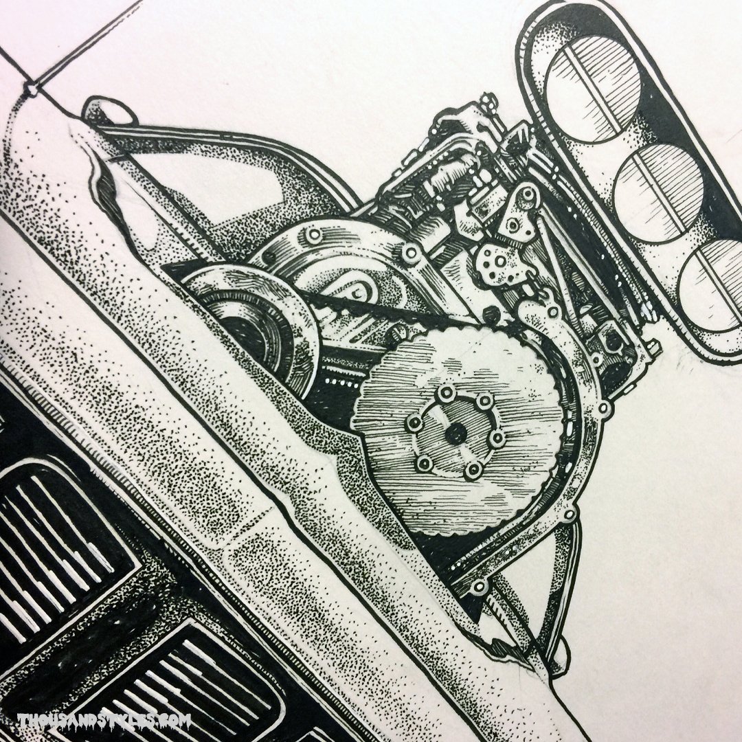 Hemi 'Cuda Original Artwork