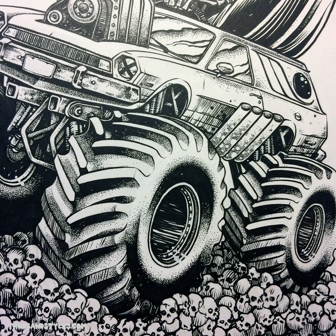 Reaper Sport Wagon Original Art