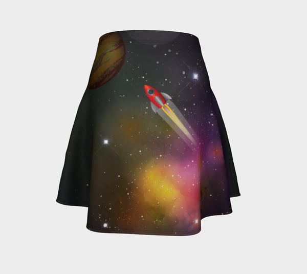 Image of Retro Rocket Skater Skirt