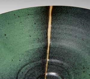 Green matt dish (e032)