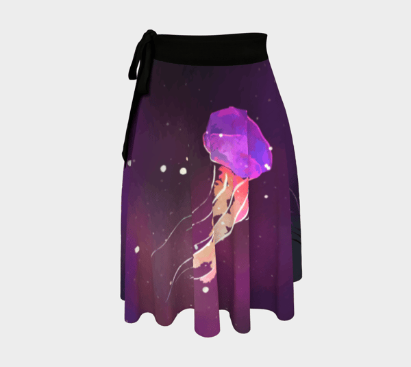 Image of Space Jellyfish Wrap Skirt