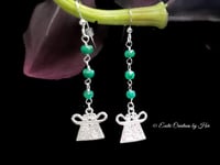 Image 2 of Emerald Drop Earrings