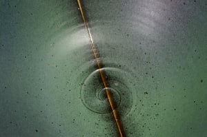 Green matt bowl (e036)