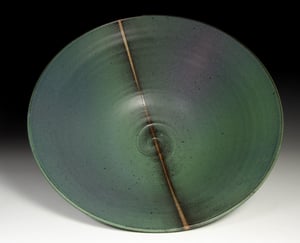 Green matt bowl (e036)