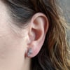 Triple Star Studs, White