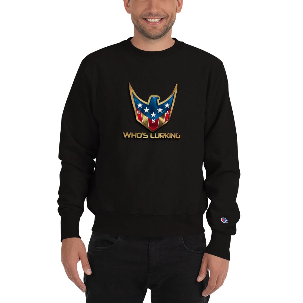 Image of Who's Lurking  USA Champion Sweatshirt