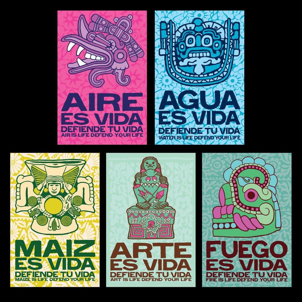 Image of Defiende tu Vida Postcard Set (5 cards)