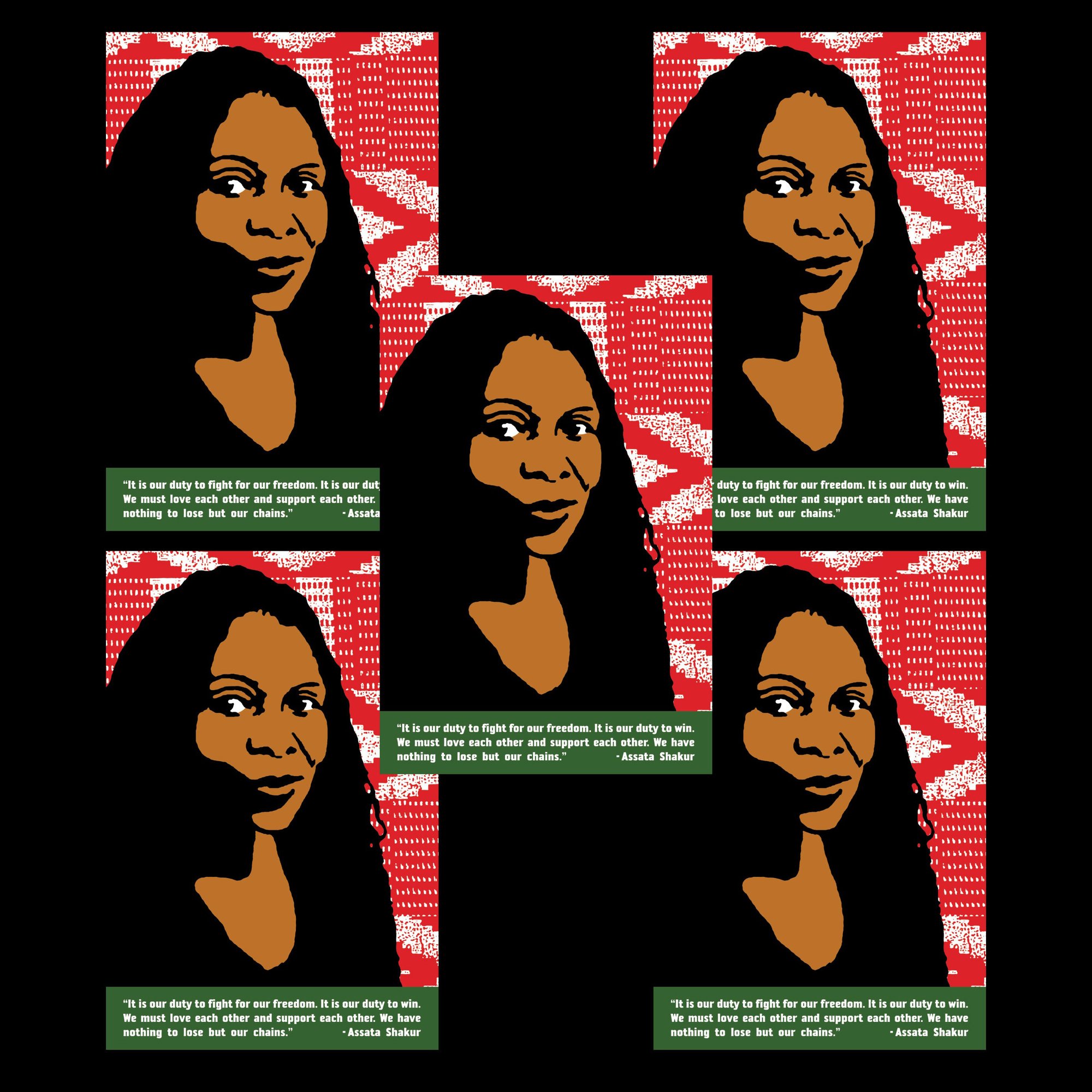 Assata Shakur Postcard Set (Five Copies)
