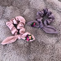 Image 2 of Rosette Satin Scrunchie 