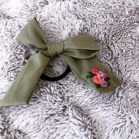 Image 4 of Rosette Ribboned Hair Tie